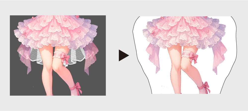 フリーカット イラスト説明