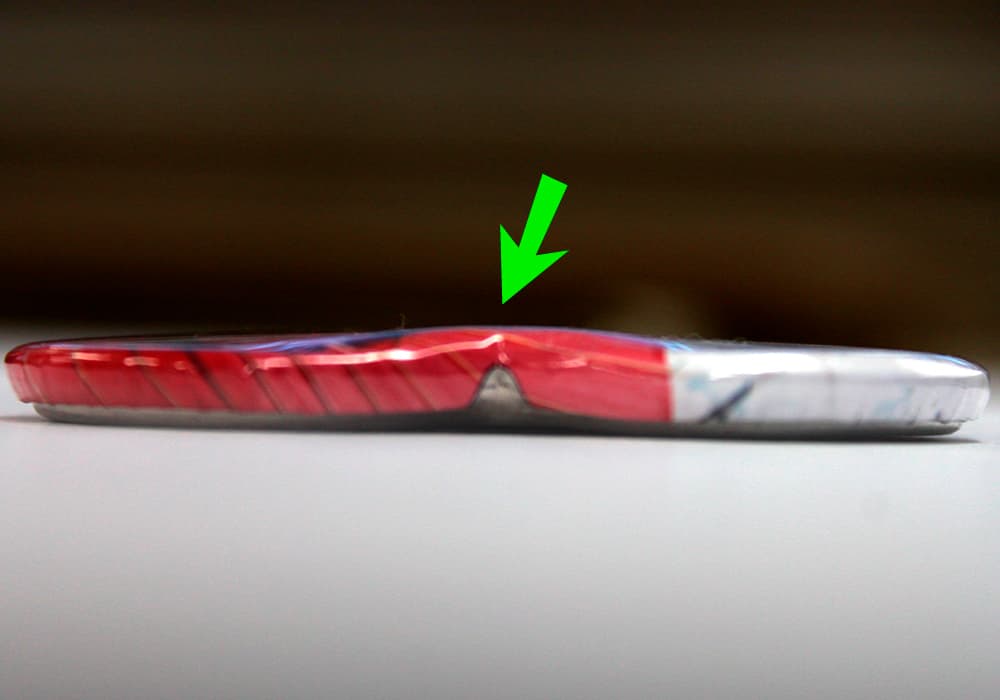 ハート型の中央の浮き