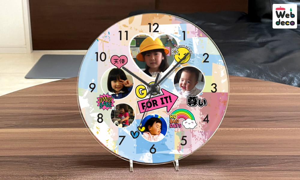 入園 入学 記念 アクリル時計