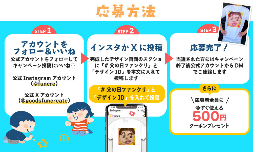 似顔絵コンテスト応募方法