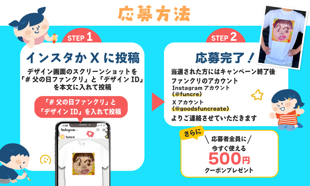 似顔絵コンテスト応募方法