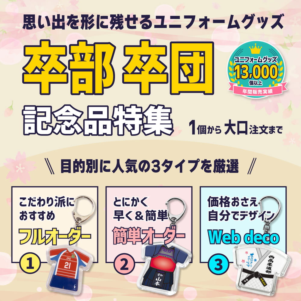 卒部記念品 卒団記念品 特集
