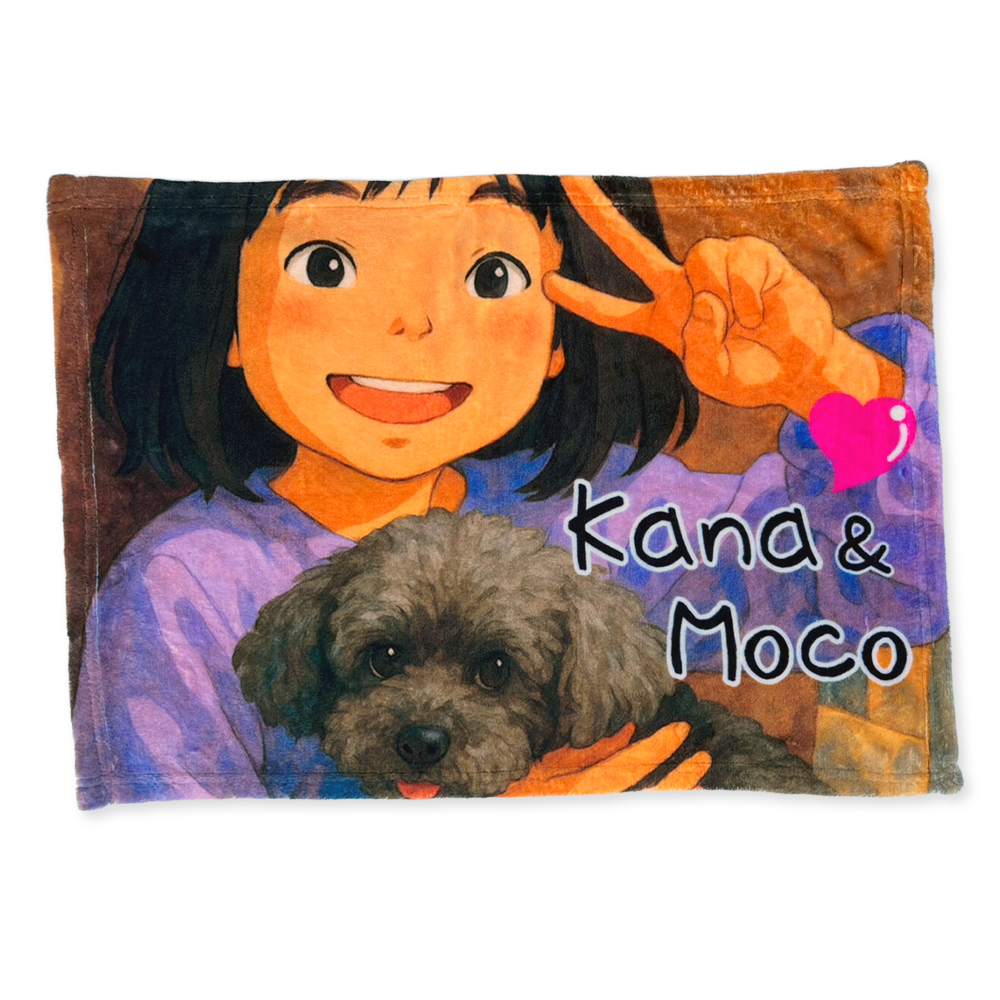 家族写真 ブランケット