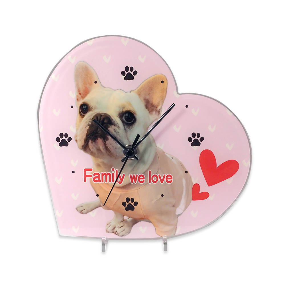 記念 アクリル時計 