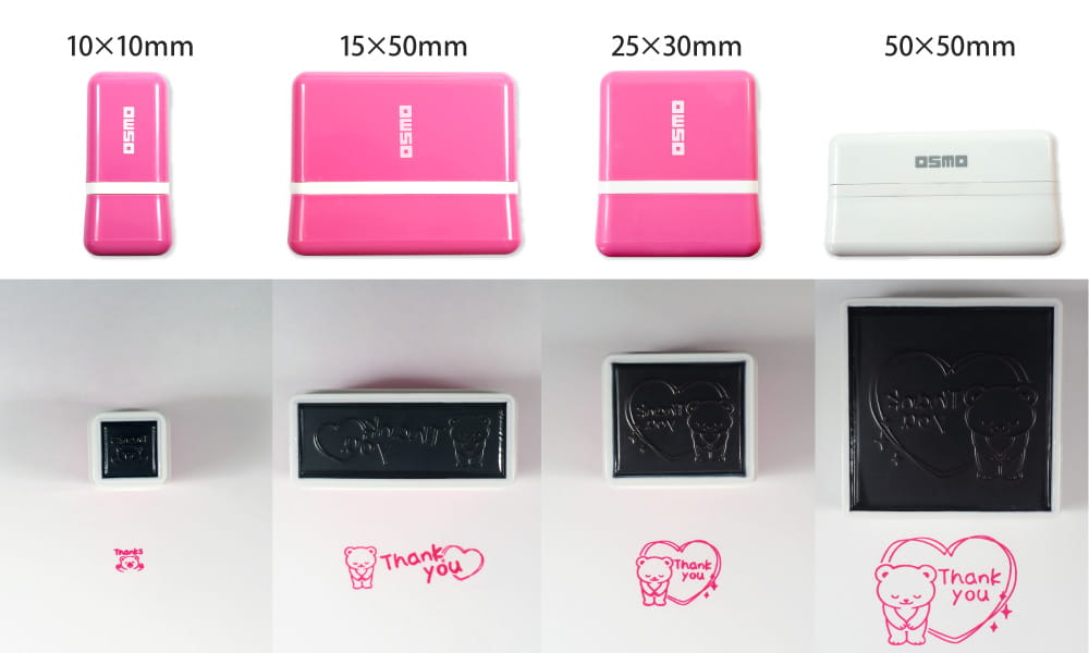 オリジナル スタンプ サイズ