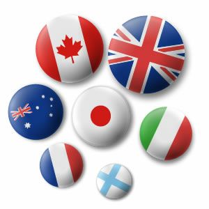 缶バッジ ピン【世界の国旗】(オリジナル) 海外 国旗グッズ