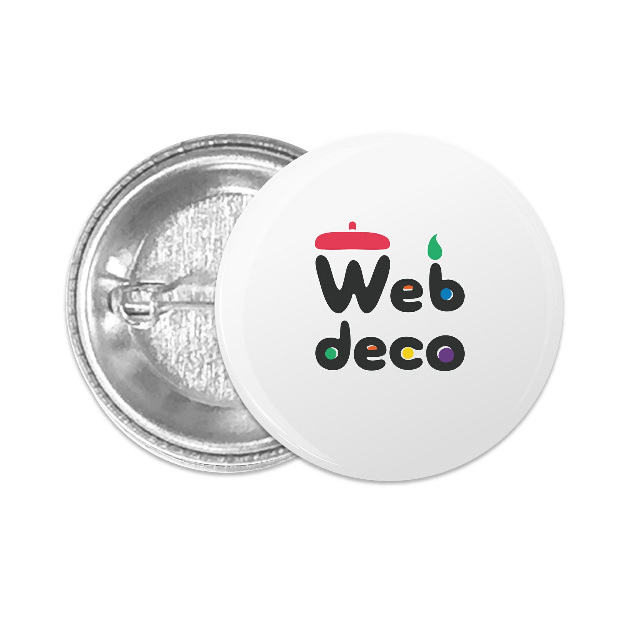 Web deco 缶バッジ 【57mm】【□ ピン 】単品ウェブデコ 誕生日