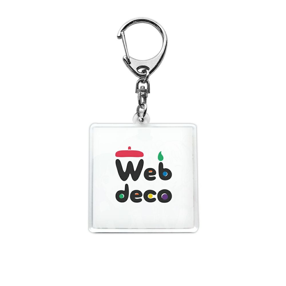 Web deco アクリル キーホルダー 【正方形】【 2個セット