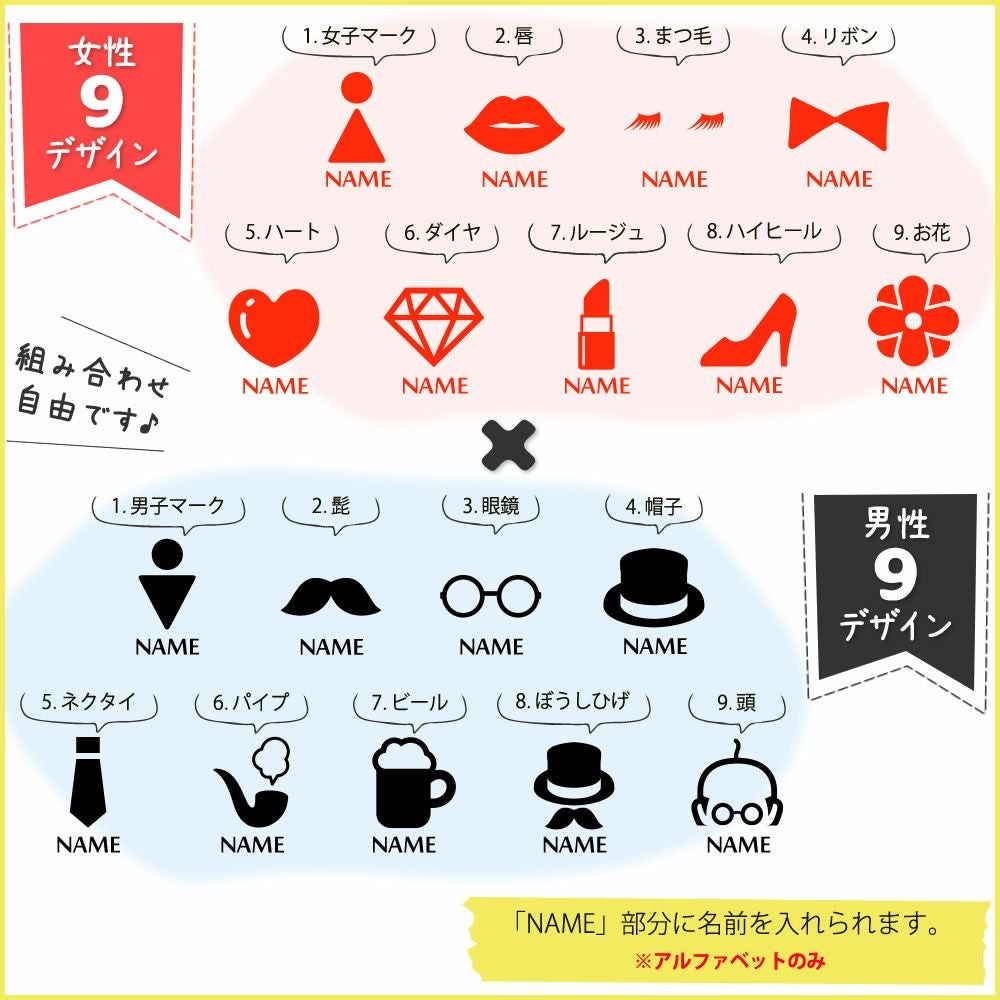 ワンポイント名入れギフト｜ペア Tシャツ 【□ペア】(簡単オーダー