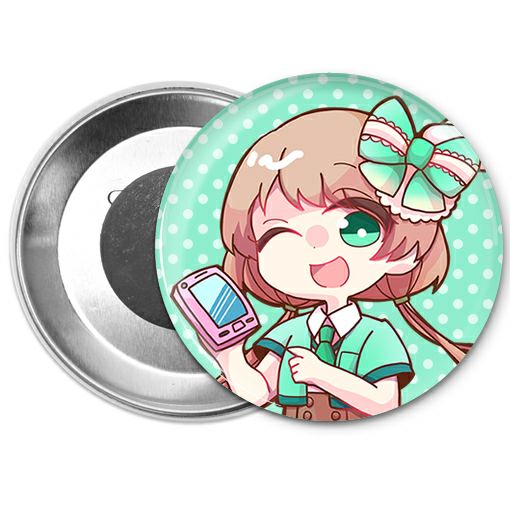 ｜データ入稿｜缶バッジ 【76mm】【□ マグネットタイプ】｜同人グッズ ノベルティ 制作