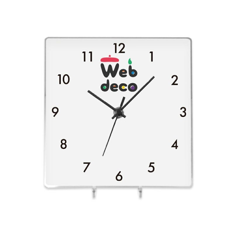 Web deco アクリル時計