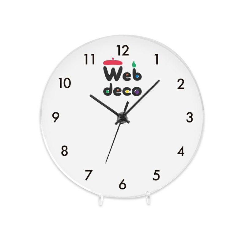 Web deco アクリル時計